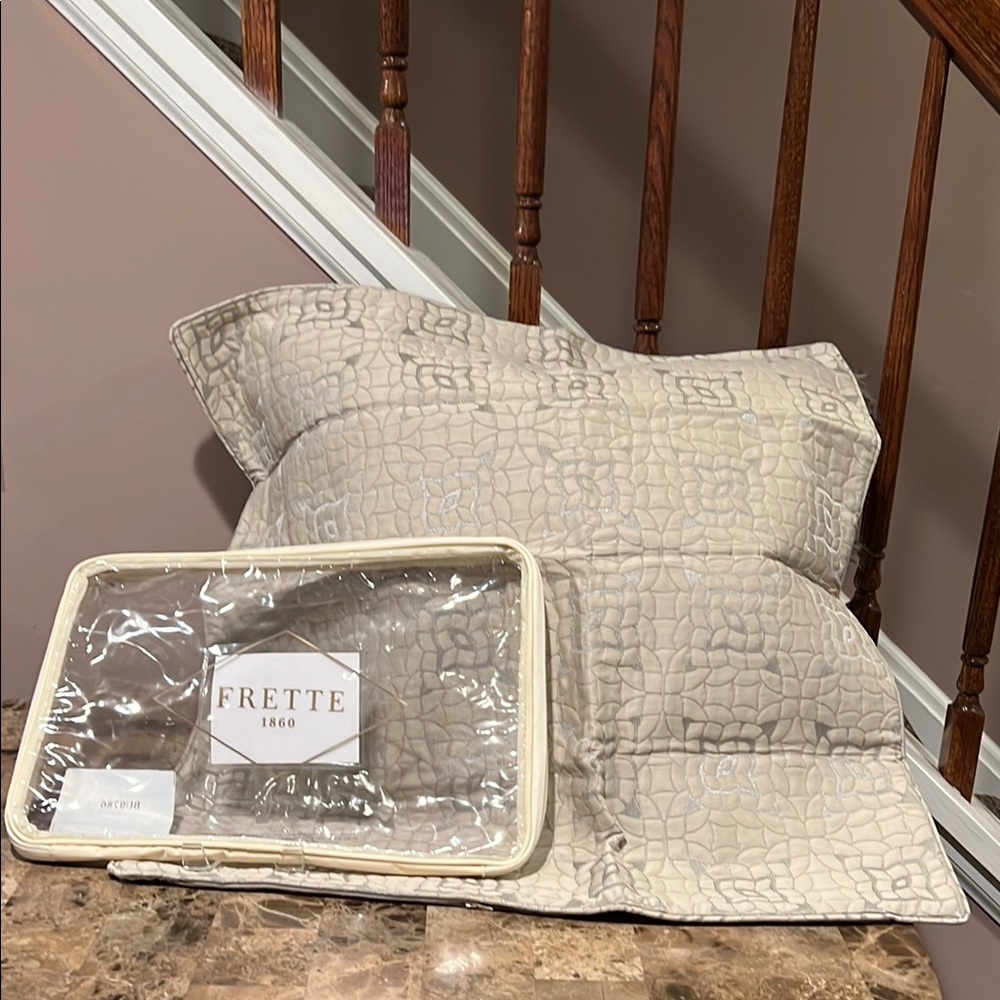 Frette Tiles Euro Decorative Pillow Cover, 26” Square